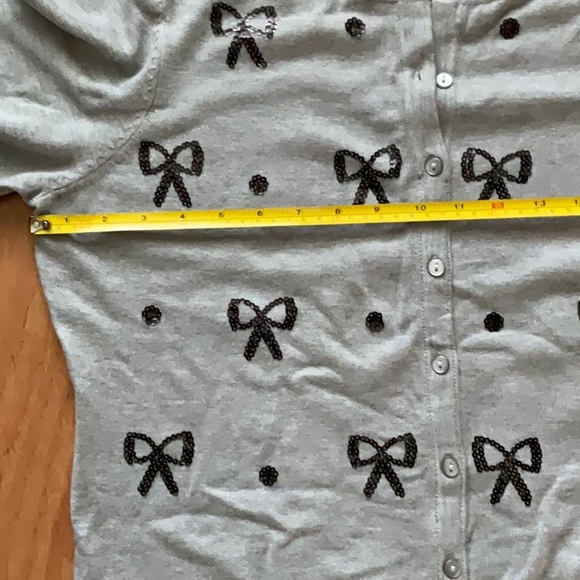Bow Cardigan Sweater - Picture 9 of 12